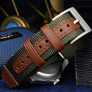 San Martin SN0137 <b>Pilot</b> Watch 38mm NH35 Retro Automatic Mechanical Wristwatch Bead Blasted <b>Case</b> Waterproof 100m - Product Image 5