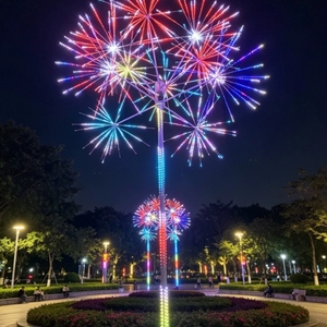 Luz LED RGB de 12V con Motivo de Árbol de Fuegos Artificiales, IP65, para Exteriores, Decoración Navideña, de Año Nuevo, para Calles y Paisajes Urbanos - Product Image 1