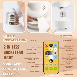 Lámpara <span class=keywords><strong>Ventilador</strong></span> de <span class=keywords><strong>Techo</strong></span> Inteligente de Lujo de 16.5 Pulgadas, Pequeño, Mini, de Perfil Bajo para Sala de Estar, 220v con Luces y Control Remoto - Product Image 4