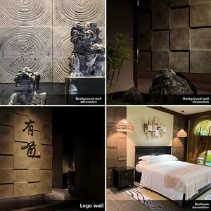 Panneau <span class=keywords><strong>de</strong></span> décoration extérieur en PU imitation bois carbonisé, revêtement mural culturel, design moderne et simple, grand format - Product Image 4