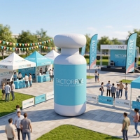 Bouteilles gonflables publicitaires OEM pour cocktails, vin, coca, boissons et médicaments, idéales pour événements promotionnels en extérieur