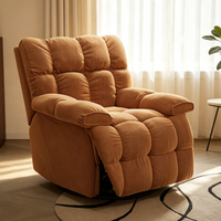 Moderner Quadratischer Stoff-Loungesessel Komfortabler Einzelsitz-Sofa Minimalistischer Freizeitsessel für Wohnzimmer Apartment Hotel