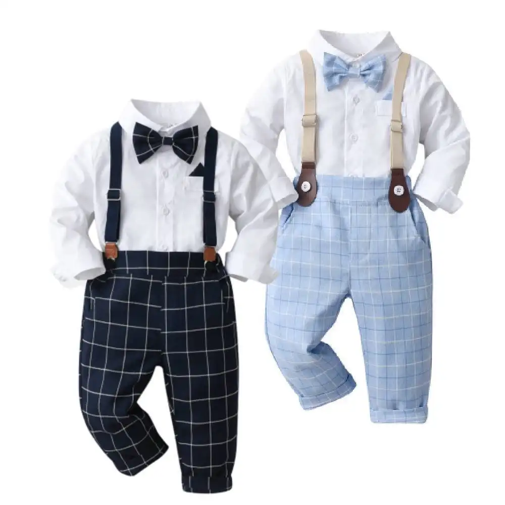 Erkek bebek kostüm CottonKids Blazers Boys için takım elbise Set resmi düğün kıyafeti çocuk giyim 1-14 yıl