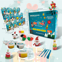 Kit de pâte à modeler saisonnière, ensemble créatif d'activités artistiques en argile pour enfants, cadeau idéal pour les activités manuelles