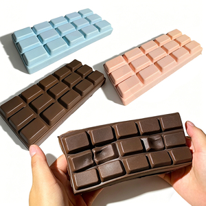 Juguete Sensorial de Chocolate de Rebote Lento, Elástico y Antiestrés, Juguete Kawaii con Forma de Comida para Decoración de Escritorio y Recuerdos de Fiesta - Product Image 1