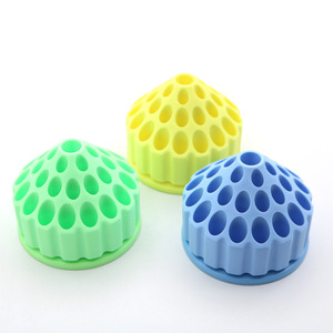Boîte de rangement pour fraises dentaires, design en nid d'abeille rotatif à 360 degrés pour accessoires de perceuse dentaire - Product Image 4