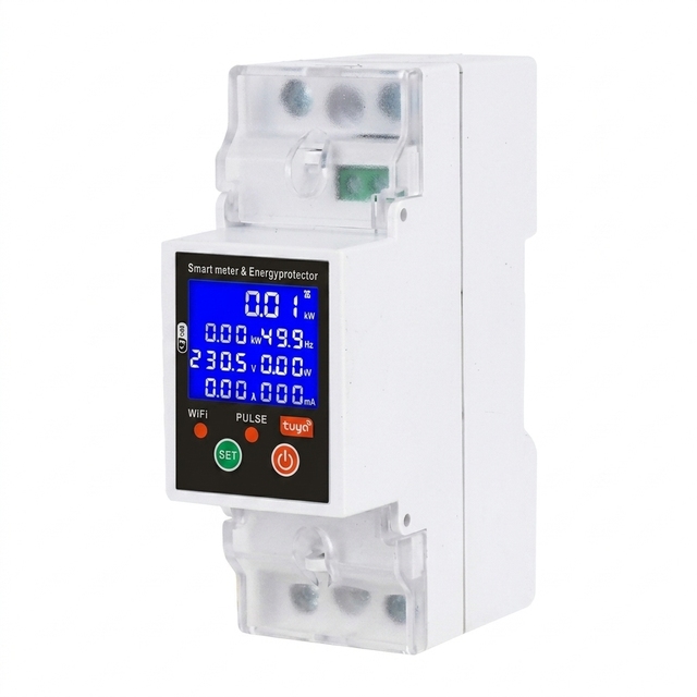 Mcb Automatic Switch 80A Wifi Remote WIFI Smart Switch with Voltage Current and Leakage protection