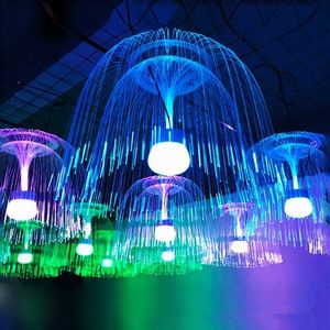 Hot Sale Decorative <strong>Lamps</strong> Fiber Optic Chandelier with <strong>Jellyfish</strong> Shape Fibre Optic <strong>Lamp</strong> - Product Image 4