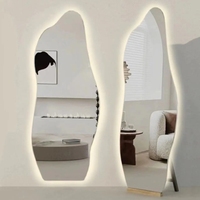 Miroir intelligent Miroir de toilette lumineux Cloud LED Miroir pleine longueur sur pied