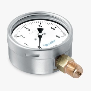 เกจวัดแรงดันแบบท่อ Bourdon Bourdon 10 บาร์ สำหรับก๊าซและของเหลวที่กัดกร่อน - Product Image 3