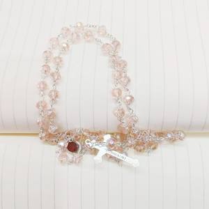 <span class=keywords><strong>Rosario</strong></span> Komi al Por Mayor de Cuentas de Cristal Religioso con Tierra Santa, Medalla de <span class=keywords><strong>la</strong></span> <span class=keywords><strong>Virgen</strong></span> Marí<span class=keywords><strong>a</strong></span> y Colgante de Cruz de Jesús, Collar de Oración Cristiana - Product Image 5