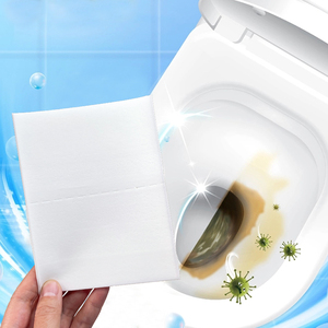 ورق تنظيف المرحاض الفعال لإزالة البقع، صديق للبيئة برائحة الليمون، آمن ومحايد للحمام - Product Image 1