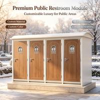Unité de toilettes portables écologiques, résistantes aux intempéries, durables et personnalisables pour les places publiques, les écoles, les parcs et les villes intelligentes