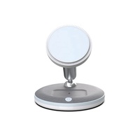 Station de recharge magnétique sans fil à prix compétitif et chargeur sans fil pliable de 15W avec lampe de nuit et surface en PU personnalisée