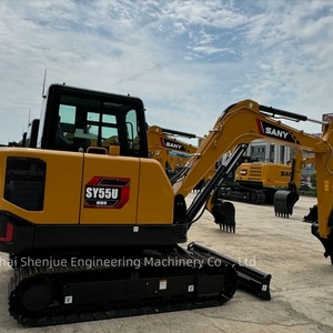 Excavadora SANY Original, Modelo SY55 SY55U, Mini Excavadora Nueva, Máquina Excavadora de Cadenas, Línea Hidráulica de Alto Rendimiento - Product Image 4
