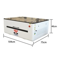 Grabador Láser de CO2 VOIERN6040 con Pantalla Táctil de 40W/50W para Acrílico/Madera/Tela/Cuero, Máquina de Grabado Láser 4060