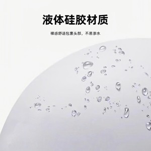 Bonnet de bain en silicone 3D Baifan unisexe, imperméable, pour l'entraînement et la compétition - Product Image 2