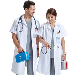 Camice da laboratorio per studenti veterinario camice bianco medico chirurgo chirurgia Premium qualità durevole lavoro clinico medici e farmacisti - Product Image 2