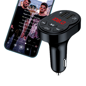 Coche MP3 para reproductor <span class=keywords><strong>Bluetooth</strong></span> FM con transmisor y receptor Soporte para teléfono Conexión de tarjeta SD Compatibilidad de voltaje de 12-24V - Product Image 6