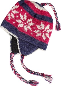 Cappello in maglia con fiocco di neve Unisex in lana Chullos Sherpa Vintage invernale - Product Image 3