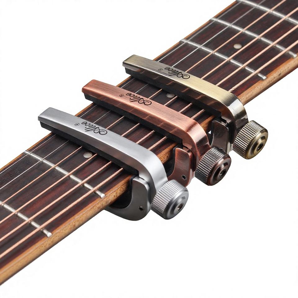 Variable Tension Control Alice Guitar Capo Folk/Electric Guitar Twist-Type Zinc Alloy Capo A007J ...