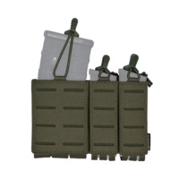2 + 1 Style Tactical Mag Pouch pour Plate Carrier Cummerbund Compatible Tactical Vest 5.56 Caliber Combination Laser Cut MU