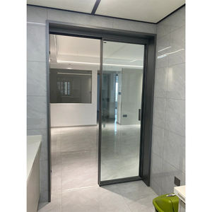 Vente en gros de design moderne en aluminium grande <span class=keywords><strong>porte</strong></span> d'entrée en verre doubles portes coulissantes en verre pour les maisons vente d'usine <span class=keywords><strong>sur</strong></span> les nouvelles tendances - Product Image 3