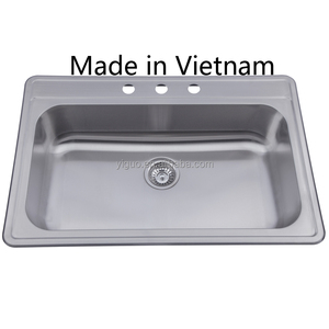 <span class=keywords><strong>Lavello</strong></span> da cucina in acciaio inossidabile Vietnam Topmount, modello drop-in 2522, per il mercato americano, adatto anche per lavanderia - Product Image 2