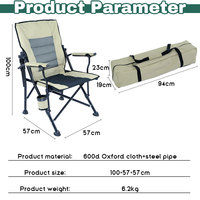 Fauteuils arrière confortables réglables pliables de conception personnalisée professionnelle pour le camping