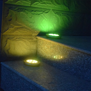 Luces solares para jardín, paquete de 4 luces LED que cambian de color, impermeables, para exteriores, para decoración de caminos y patios - Product Image 3