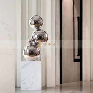 Escultura de Monumento Art Deco Personalizada de Acero Inoxidable M118 con Características Impermeables y Duraderas, Montaje en Suelo para Parques Conmemorativos - Product Image 5