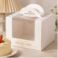 Boîte d'emballage pliable pour gâteaux avec impression personnalisée pour la livraison de desserts de café et les cadeaux d'occasions spéciales