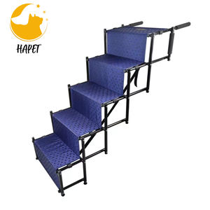 <span class=keywords><strong>บันได</strong></span>สัตว์เลี้ยง5ขั้นน้ำหนักเบากันลื่นพร้อมเทปจับเพิ่มเติมสำหรับรถบรรทุกรถ SUV ขนาดใหญ่และเตียงสูง - Product Image 4