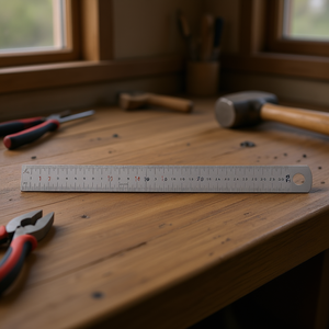 Regla de acero de 30 cm, herramienta de medición métrica para trabajos de precisión - Product Image 3