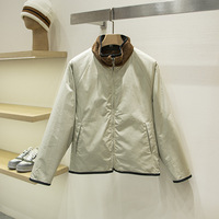 Veste en polaire d'agneau unisexe à coupe ample, réversible, style Teddy, patchwork technique, coupe-vent, veste d'hiver