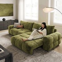Sofá Cama Eléctrico Retráctil Retro, Multifuncional, de Tela, Modelo 2025, para Habitación de Huéspedes