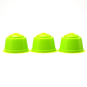 Nouvelle conception, 3 capsules de café réutilisables blanches <span class=keywords><strong>Dolce</strong></span> <span class=keywords><strong>Gusto</strong></span>, portables, recyclables, en matériau PP, certifiées CE - Product Image 1