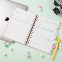 Échantillon Gratuit - Nouveau Design Personnalisé - Journal, Agenda, Carnet de Notes, Planificateur de Haute Qualité avec Couverture en PP et Reliure Spirale ou Piqûre à Cheval