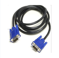Enchufe azul Cable Vga Cable de computadora Vga (3 + 2) Monitor Cable de video Admite Pantalla de 24 pulgadas Conexión de computadora Vga 1,5 m