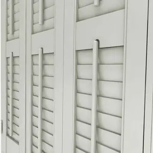 Custom Made High Quality Pvc Window Shutter Plantation Shutters Interior And Wooden Plantation Shutter Direct From China