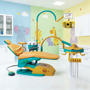 Sillón Dental Infantil y Accesorios Completos Portátiles con Escupidera de Cerámica y Cuero Sintético - Product Image 1