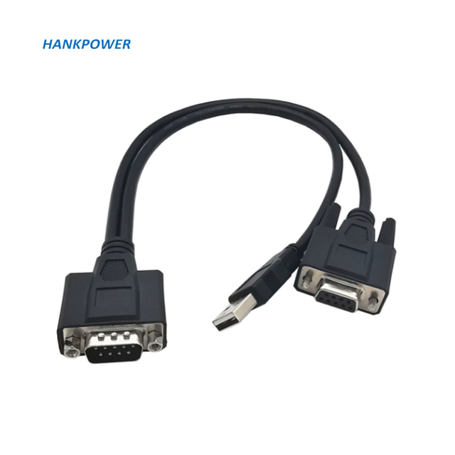 COM Port Cable DB9 Male to DB9 Female+USB DB9 USB Control Cable RS232 Serial Port Expansion Cable