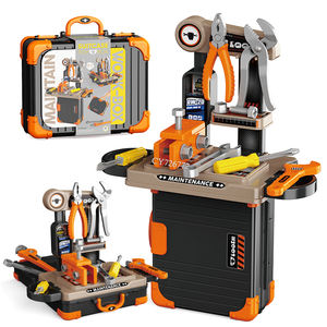 2 en 1 <span class=keywords><strong>Atelier</strong></span> <span class=keywords><strong>Jouet</strong></span> Outil Construction <span class=keywords><strong>Etabli</strong></span> Jouets 28 PCS Pretend Play Kids Tool Bench Set for Boys - Product Image 1