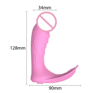 Dapat Dipakai nirkabel remot klitoris stimulator vibrator celana dalam plug anal mainan seks dewasa untuk pria/pria