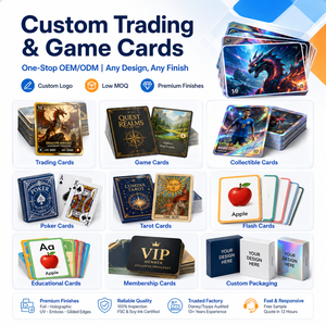 Impresión Profesional de Juegos de Cartas Personalizados, Fabricante de Mazos de Póker y <span class=keywords><strong>Tarot</strong></span> Personalizados con 100% de Control de Calidad, Reemplazo Gratuito, OEM - Product Image 1