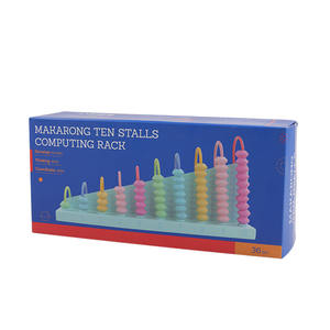 <span class=keywords><strong>Juego</strong></span> de madera para niños, marco de cálculo de 10 velocidades, Macaron, colorido - Product Image 2