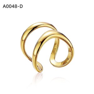 Anillo de Moda Amy Amy A0048 de Acero Inoxidable con Baño de Plata 925, Geométrico, Moderno, para Uso Diario, Regalo de Joyería para Mujer - Product Image 2