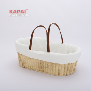 Ventes chaudes Panier de Moïse en corde de papier personnalisé avec doublure et matelas Confortable Multifonction Doux pour les enfants de 0 à 12 mois - Product Image 6