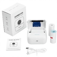 Mini Impresora Térmica Portátil Inalámbrica sin Tinta de 58 mm y 203 dpi, Impresora de Etiquetas, Impresora de Fotos para Teléfono, Uso Escolar y de Oficina, 1000 mAh