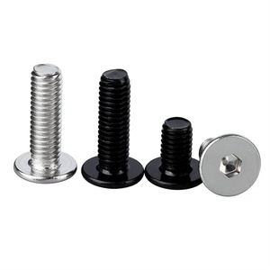 M2.5 M3 M4 M5 M6 M8 M10 M12 Đen Thép không gỉ 304 316 Allen bu lông Hex ổ cắm siêu mỏng cấu hình thấp Wafer Đầu phẳng vít - Product Image 2